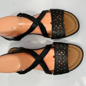 Naturalizer Comfort black sandals, soft cushioned, like new, wide width 9W